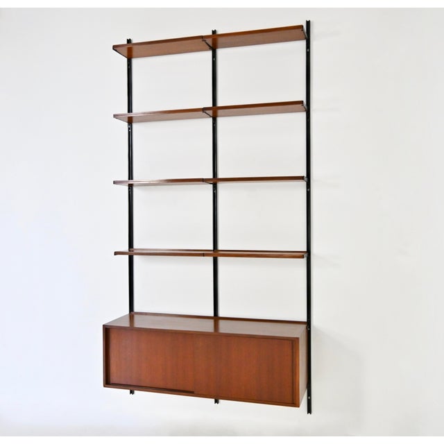 Mid-Century Modern E22 Wall Unit by Osvaldo Borsani for Tecno, 1950s For Sale - Image 3 of 12