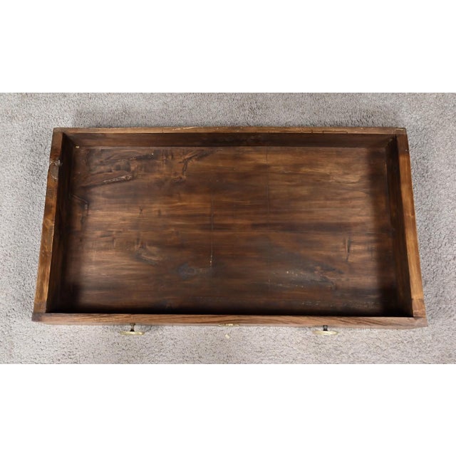Empire Walnut Console Table, Early 19th Century For Sale - Image 13 of 18