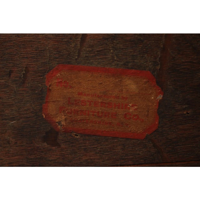 Brown Lestershire Furniture Co. Mission Oak Library Table For Sale - Image 8 of 12