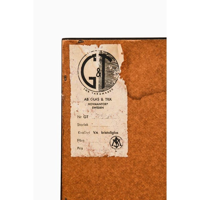 Mirror with Rosewood Frame by Rimbert Sandholt for Glas & Trä Hovmantorp, 1950s For Sale - Image 3 of 5