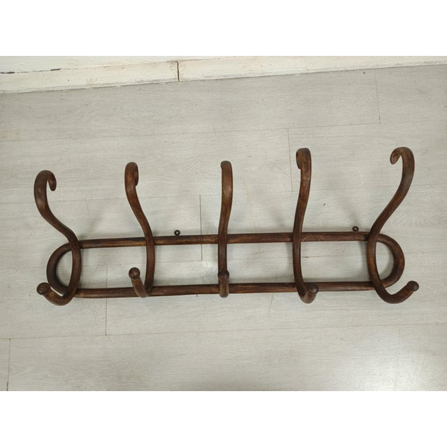Antique Thonet Style Wall Coat Rack, 1890s For Sale - Image 11 of 11