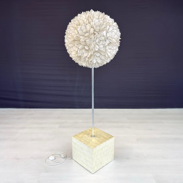 Mid-Century Modern Rausch Mother of Pearl Floor Lamp For Sale - Image 3 of 9
