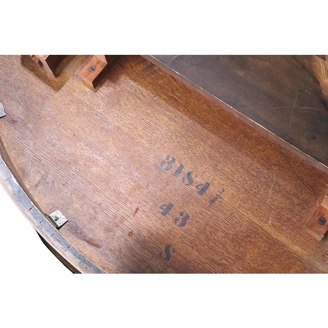 Brown High Style Victorian Round Oak Table With Griffin Legs Att. To Hastings For Sale - Image 8 of 18