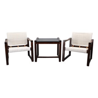 Lounge Set attributed to Karin Mobring for Ikea, Sweden, 1970s, Set of 3 For Sale