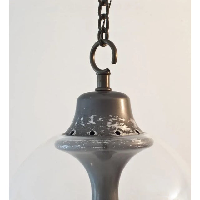 Brown Boccia Pendant Lamp by Luigi Caccia Dominioni for Azucena For Sale - Image 8 of 10