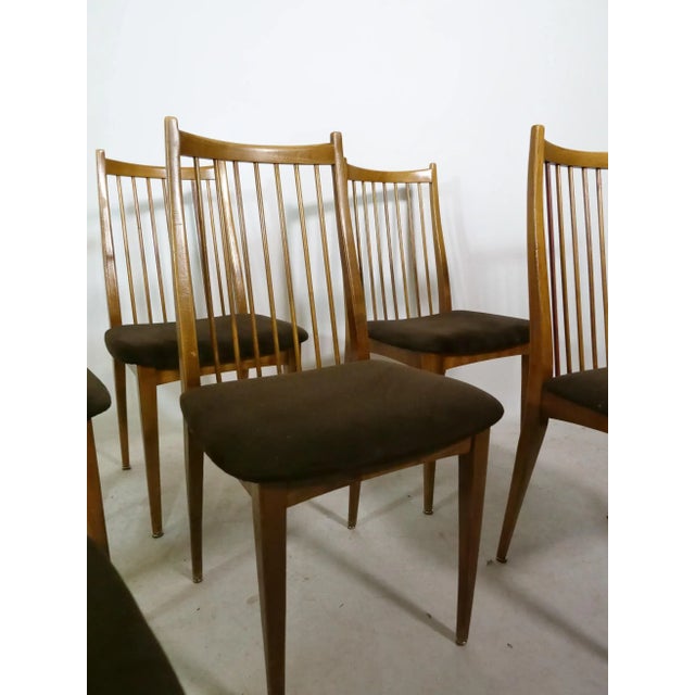 Mid-Century Teak Dining Chairs from WK Möbel, 1960s, Set of 6 For Sale - Image 9 of 12