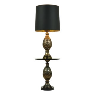 Pineapple Lamp and Table Loevsky & Loevsky for Deknudt, 1970s, Set of 2 For Sale