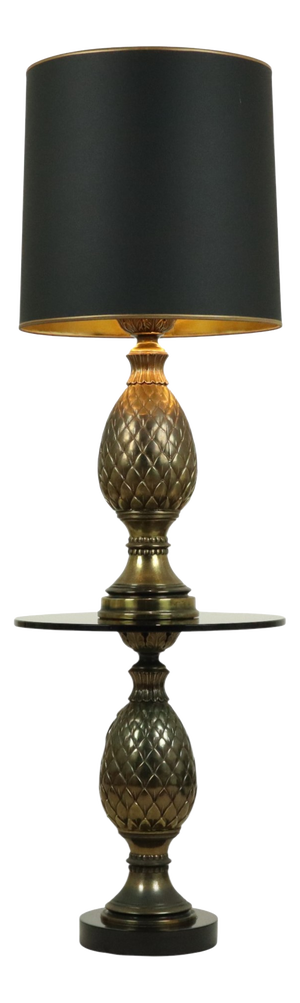 Pineapple Lamp and Table Loevsky & Loevsky for Deknudt, 1970s, Set of 2