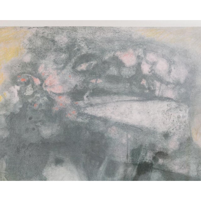Black Mid 20th Century Hector Poleo (Venezuela) Chapeau Rose Color Lithograph Signed For Sale - Image 8 of 12