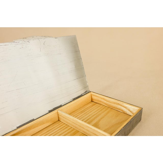 Mid-Century Metal & Wood Budapest Parliament Cigarette Box For Sale - Image 11 of 13