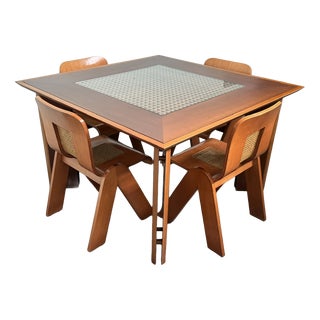 Dining Table and Chairs by Gigi Sabadin for Stilwood Italia, 1970s, Set of 5 For Sale