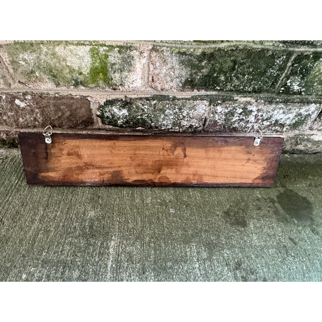 Vintage Wood and Brass Wall Hooks For Sale - Image 4 of 9