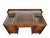 Vintage Mahogany Partners Desk with Leather Inlay and Brass Hardware For Sale - Image 6 of 9