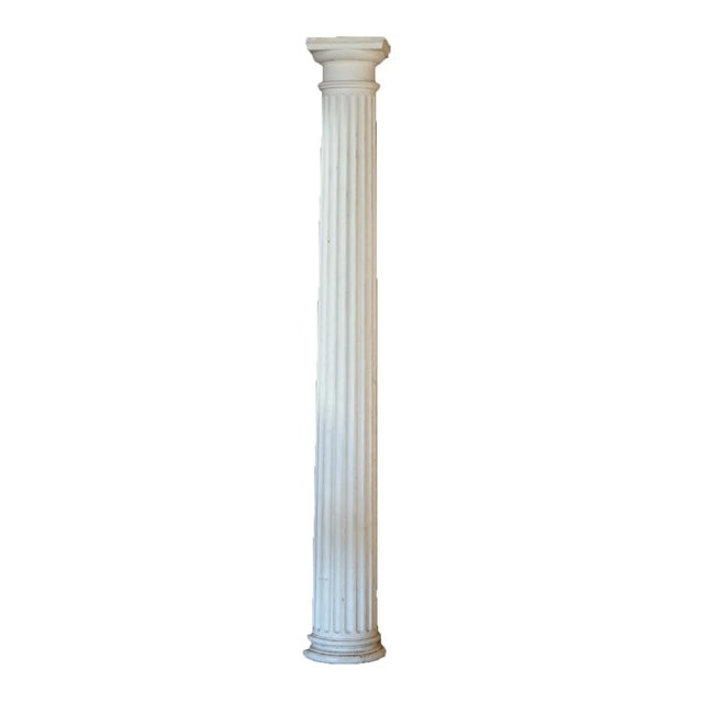 Neoclassical Neoclassical Composition Tall Doric Form Column, 20th Century For Sale - Image 3 of 8