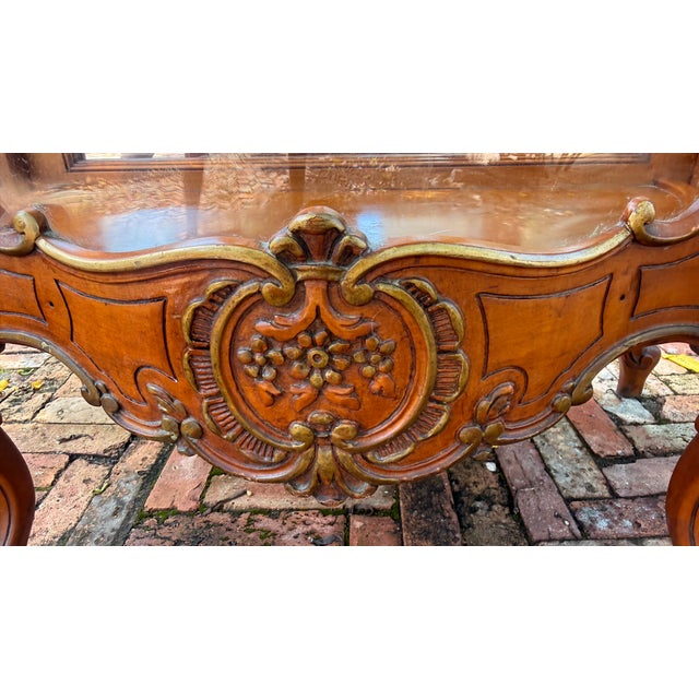 Vintage Milano Furniture Co. Louis XV Style Carved Curio Cabinet For Sale - Image 10 of 16