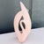 Haeger Postmodern Gloss Pink Ceramic Swan Sculpture by Haeger For Sale - Image 4 of 7