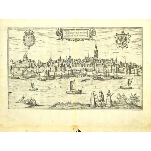 This map of Noviomagvs is an original etching realized by Georg Braun and Franz Hogenberg as part of the famous series...