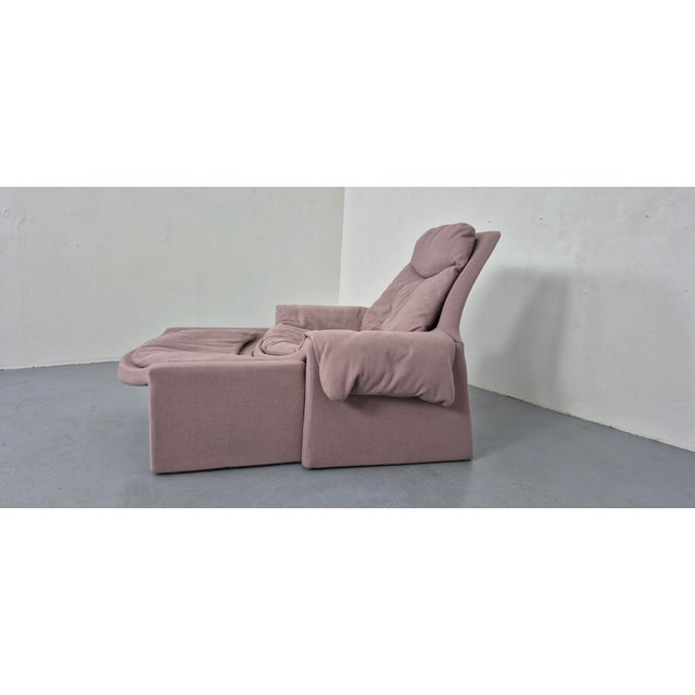 1960s Set of P60 Chair and Ottoman by Vittorio Introini for Saporiti, Italy, 1960s For Sale - Image 5 of 16