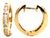 Elegant 14k Yellow Gold Diamond Hoops - 0.45ctw Round Brilliant Cut, Pair For Sale
