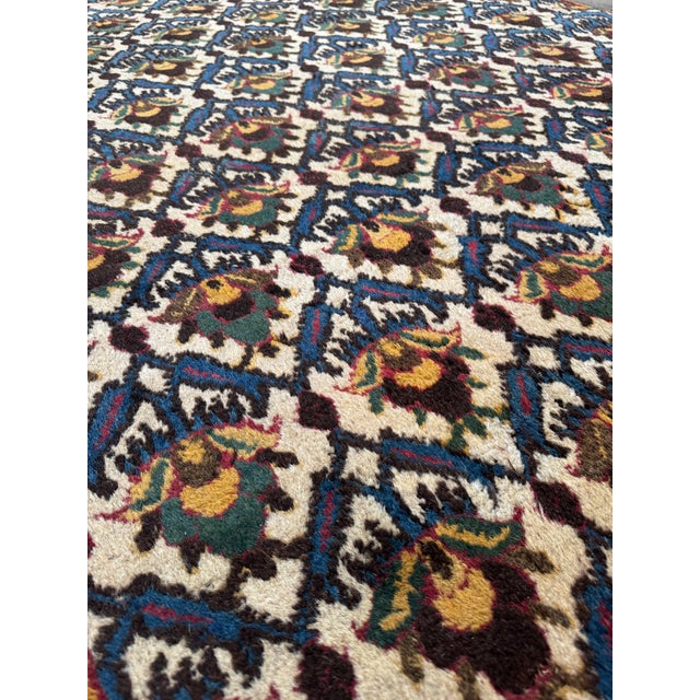 Textile Antique Agra Rug, Circa 1850s, Indian Floral Repeat Pattern For Sale - Image 7 of 10