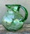 Mexican Vintage a Boho Blown Glass Pitcher For Sale - Image 3 of 7