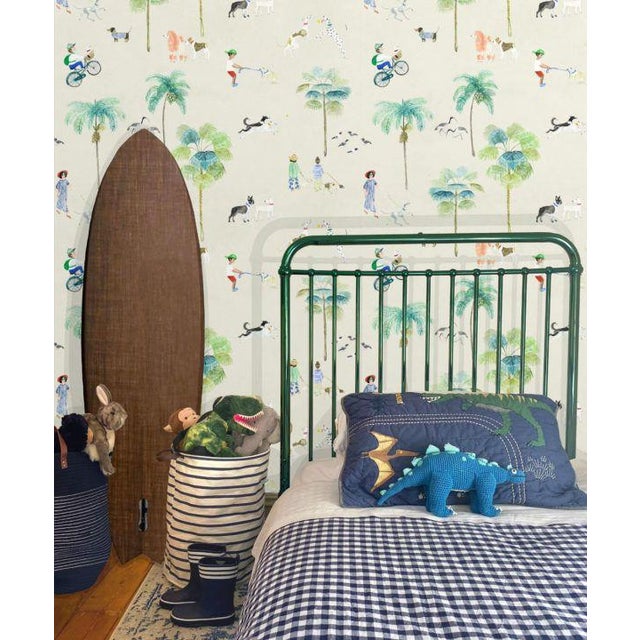 At the Dog Park Wallpaper - Sample | Chairish