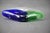 Blue Mid-Century Czechoslovakian Novy Bor Blue and Green Art Glass Bowl, 1960s For Sale - Image 8 of 11