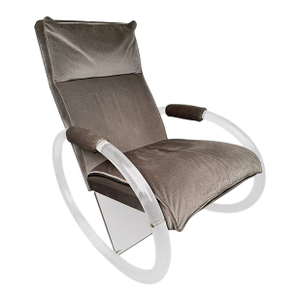 Vintage Lucite Rocking Chair Attributed to Charles Hollis Jones