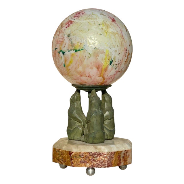 Art Deco Table Lamp attributed to Rochard Ou Carvin For Sale