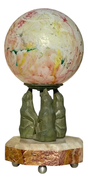 Art Deco Table Lamp attributed to Rochard Ou Carvin