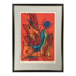 Gustavo Singier (1909-1984) - Modernist ‘Bonignenses Matinale’, Signed (1965, Lithograph on Wove Paper)