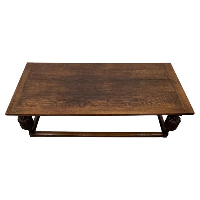 Brown 19th Century Antique English Oak Draw-Leaf Dining Table For Sale - Image 8 of 11