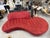Vladimir Kagan Zoe Sofa for American Leather in Cinnabar Ultrasuede For Sale - Image 4 of 16