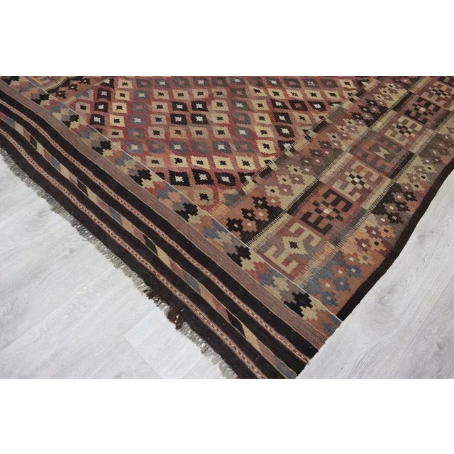 1950s Afghan Kilim Rug, 1950s For Sale - Image 5 of 11