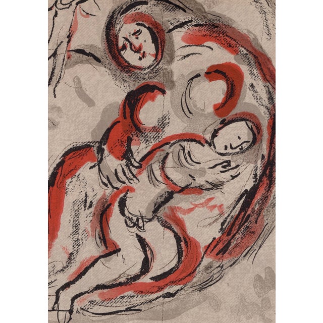 Modern Marc Chagall, Agar dans le désert (Hagar in the Desert), Nude, 1960, Original Lithograph For Sale - Image 3 of 8