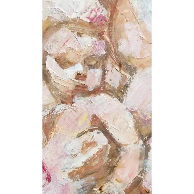 Impasto Expressionist Father and Child Figurative Art Painting For Sale - Image 4 of 5