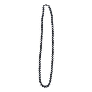 Navajo Pearls - 29" Sterling Silver Handmade Beads Authentic Native American For Sale