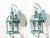 Small Pair of Vintage-Style Solid Brass Wall Lanterns Sconces- 12”25 X 6” X6” For Sale In Miami - Image 6 of 11