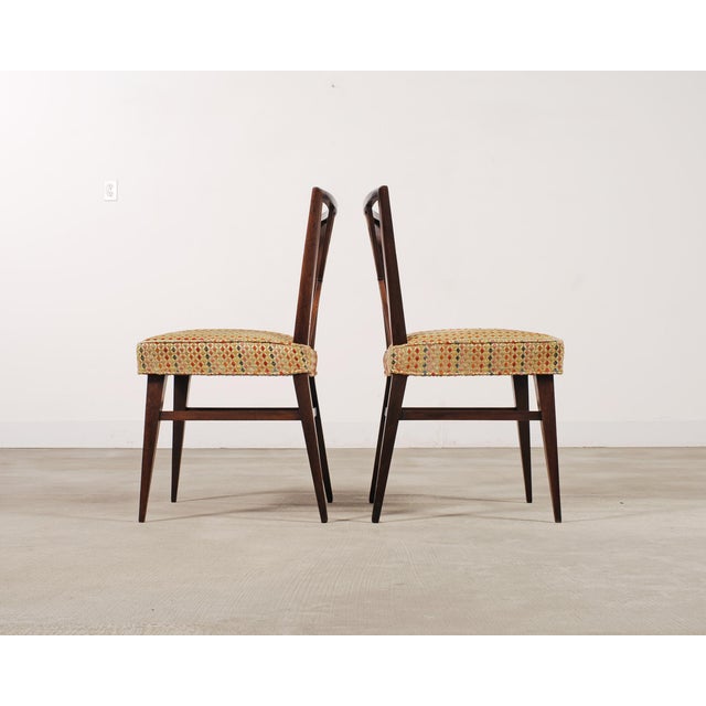 Set of Eight Tommi Parzinger X-Back Mahogany Dining Chairs For Sale - Image 9 of 18