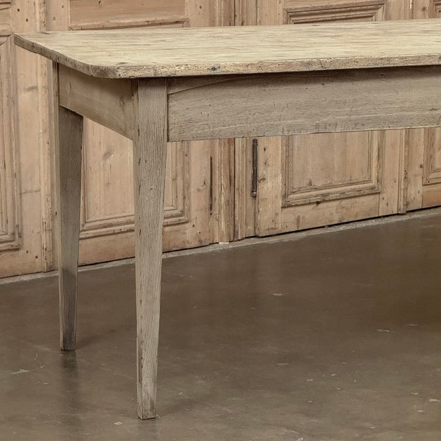 18th Century Country French Louis XVI Period Rustic Elmwood Dining Table For Sale - Image 13 of 18