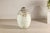 Large Artisan Cream Glazed Ceramic Vase with Brown Striated Bands For Sale - Image 12 of 17