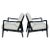 Early Ole Wanscher Ebonized Mahogany Lounge Chairs, 1950's - A Pair For Sale - Image 13 of 13
