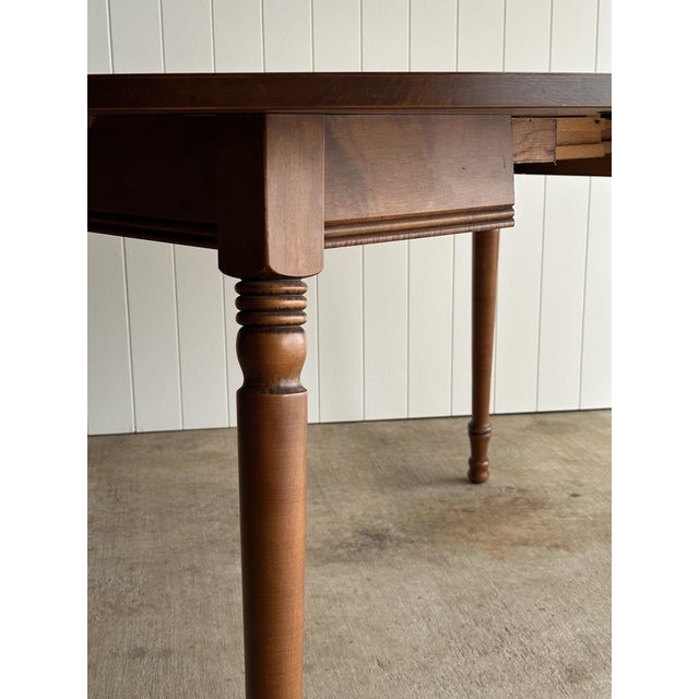 American Vintage Tell City Chair Extendable Dining Table For Sale - Image 3 of 10