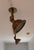 Pair of nautical light fixtures in unlacquered brass finish. Fixtures give a maritime or industrial feel to any space....