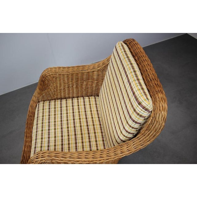 Rattan Armchair attributed to Uluv, Former Czechoslovakia, 1970s For Sale - Image 6 of 10