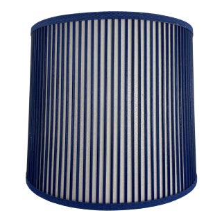 Retro Drum Stick Shade in Solid Dark Blue, 14" For Sale