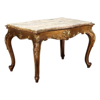 Baroque Coffee Table in Fir Wood For Sale