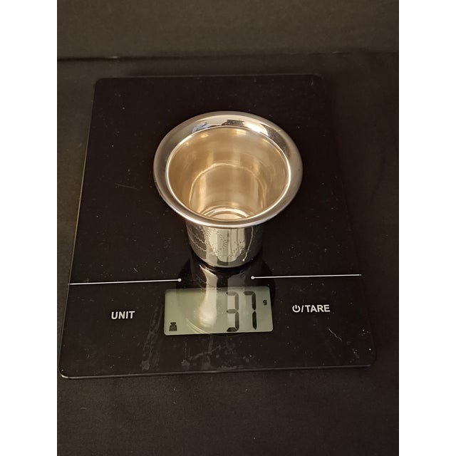 Vintage Sterling Silver Kiddush Beaker Cup Star of David Monogrammed For Sale - Image 18 of 18