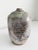 Off-white 1970s Raku Crackle Glaze Vase With Green Drip Glaze For Sale - Image 8 of 10