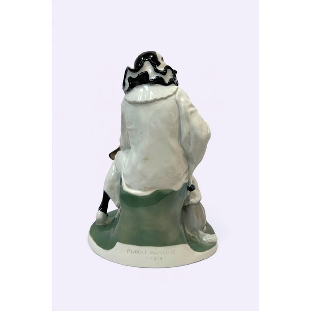 Rosenthal Porcelain Sculpture, "Pierrot With Poodle," For Sale In West Palm - Image 6 of 12